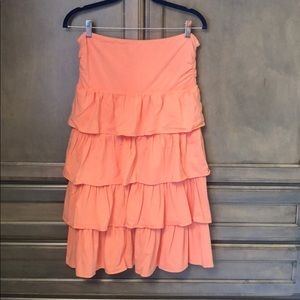 J Crew strapless, cotton dress